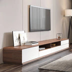 Modern Wooden TV Stand with Drawers and Open Shelving Main Product Image