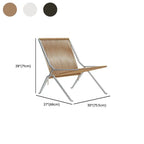 Modern Woven Rope Accent Chair with Stainless Steel Frame Dimensions