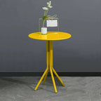 Modern Yellow Metal Outdoor Coffee Table – Round & Square Patio Table