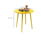 Modern Yellow Metal Outdoor Coffee Table – Round & Square Patio Table Dimensions