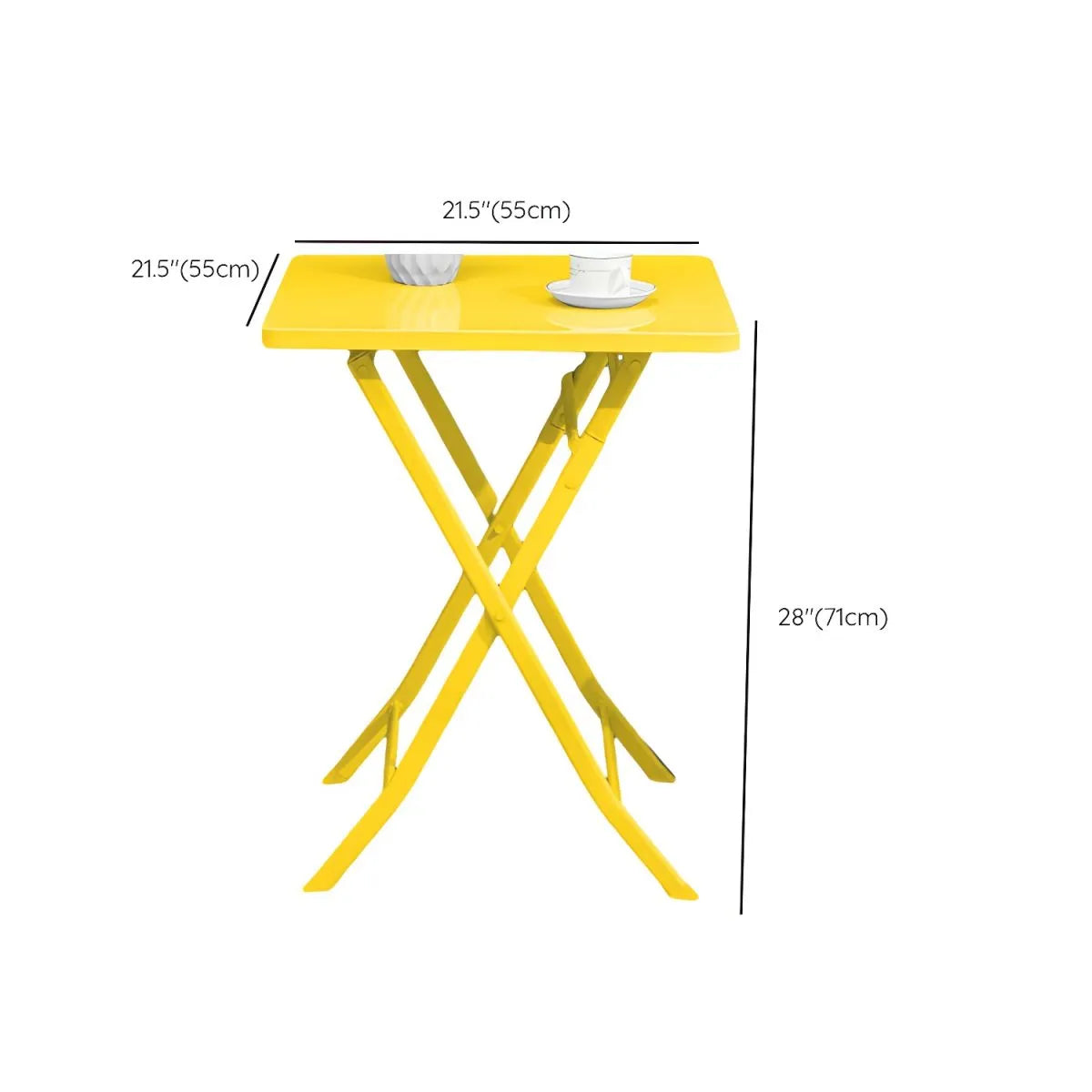Modern Yellow Metal Outdoor Coffee Table – Round & Square Patio Table Dimensions