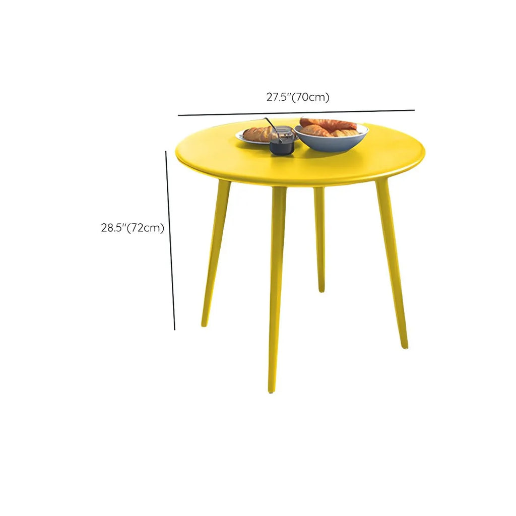 Modern Yellow Metal Outdoor Coffee Table – Round & Square Patio Table Dimensions