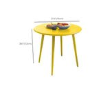 Modern Yellow Metal Outdoor Coffee Table – Round & Square Patio Table Dimensions