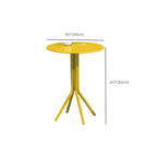 Modern Yellow Metal Outdoor Coffee Table – Round & Square Patio Table Dimensions
