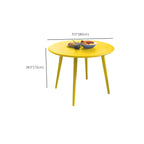 Modern Yellow Metal Outdoor Coffee Table – Round & Square Patio Table Dimensions