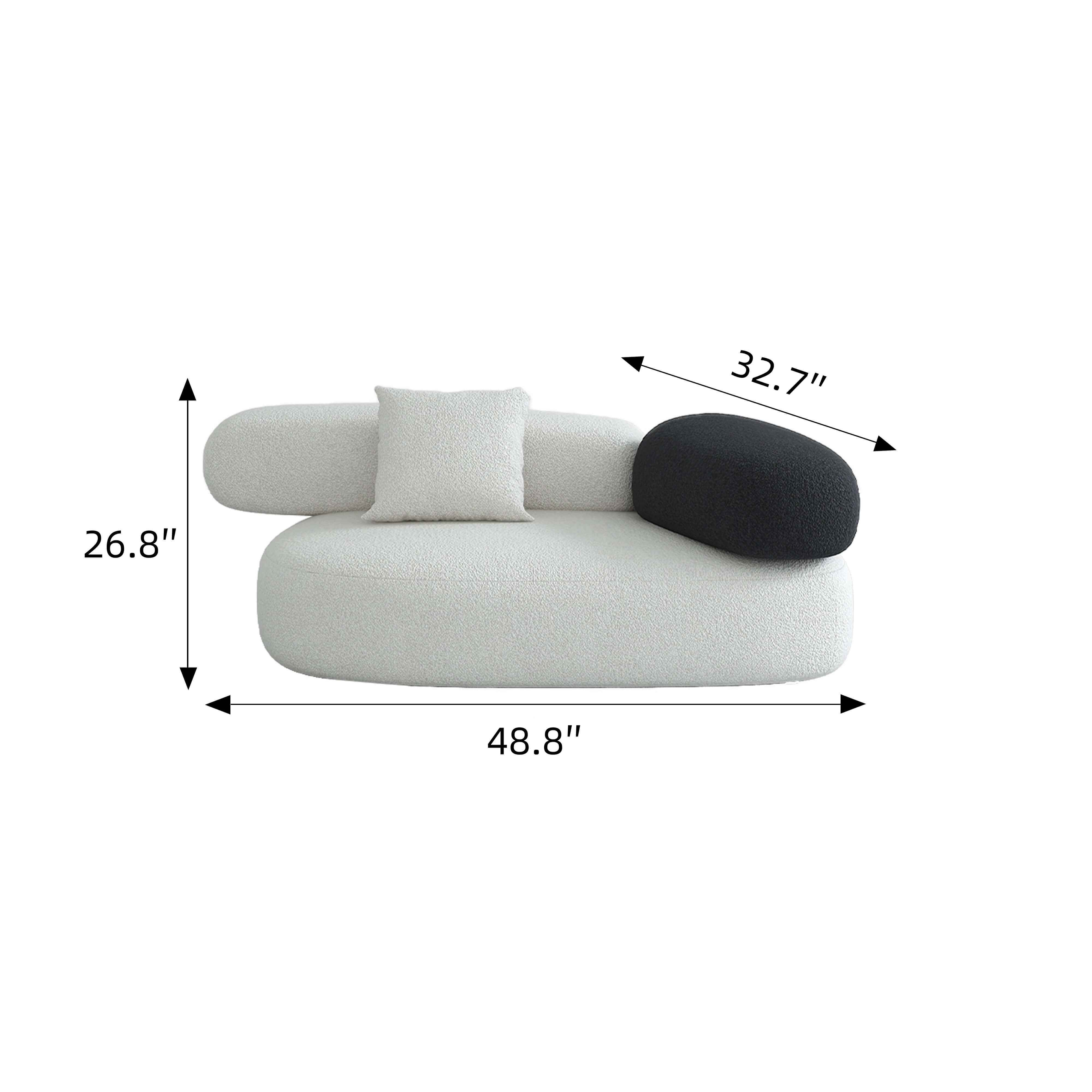 Modular Cloud-Inspired Sofa for Living Room or Lounge – Pebble Sofa Dimensions Main image