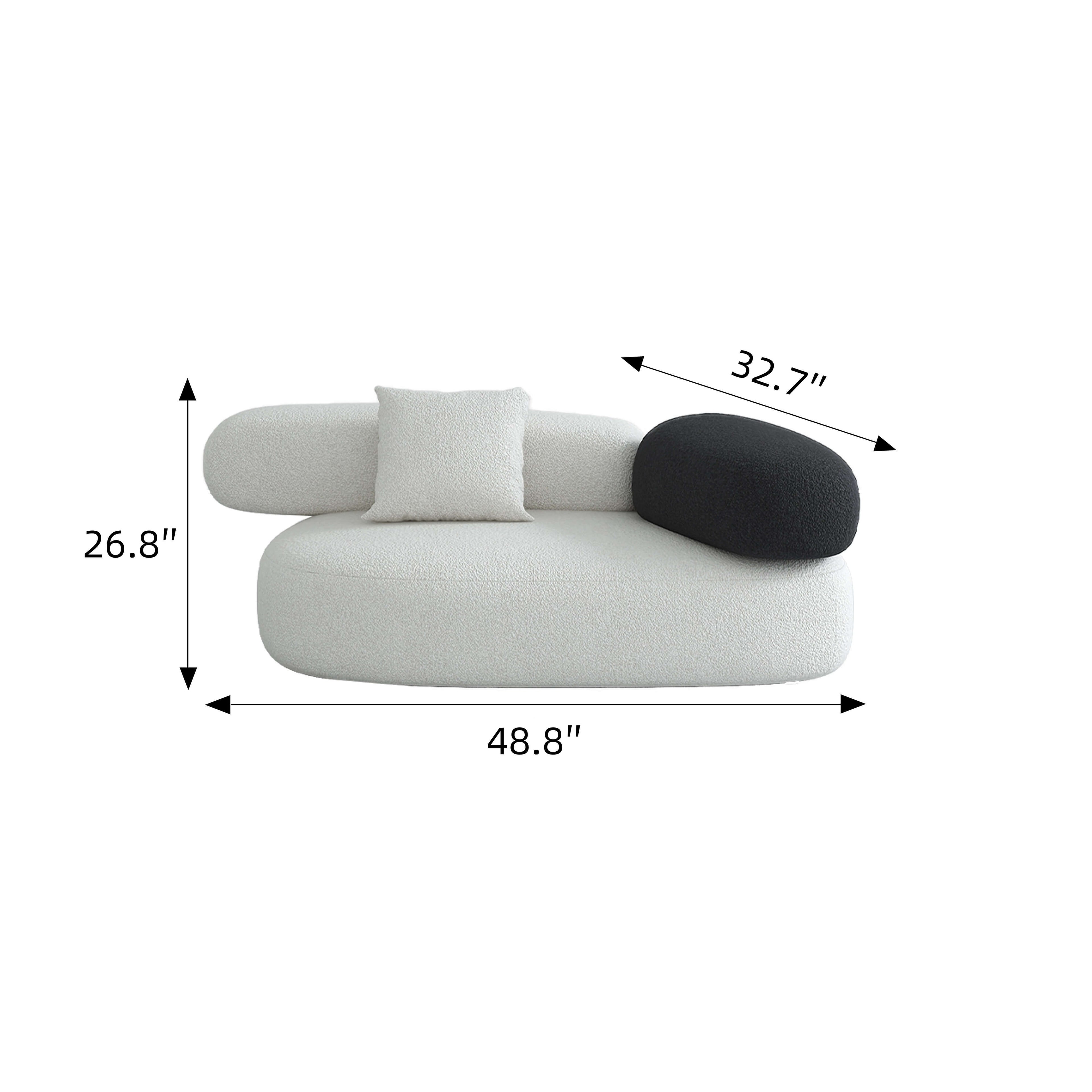 Modular Cloud-Inspired Sofa for Living Room or Lounge – Pebble Sofa Dimensions