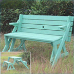 Modular Garden Bench in Weatherproof Wood: Seating, Table, or Trellis Arch