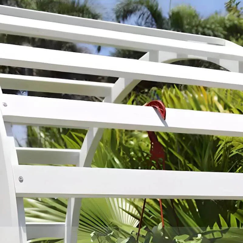 Modular Garden Bench in Weatherproof Wood: Seating, Table, or Trellis Arch