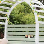 Modular Garden Bench in Weatherproof Wood: Seating, Table, or Trellis Arch