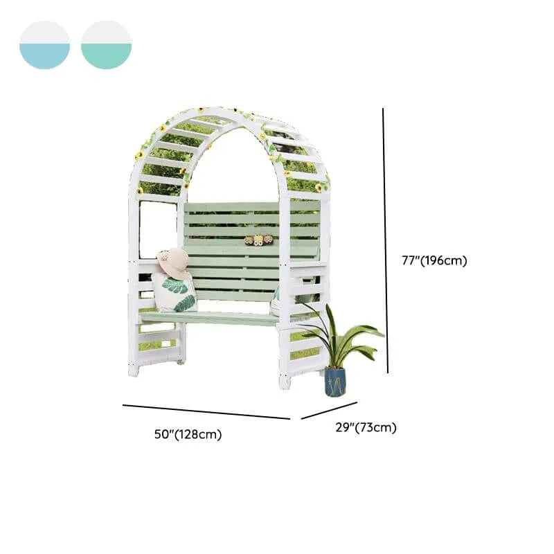 Modular Garden Bench in Weatherproof Wood: Seating, Table, or Trellis Arch Dimensions