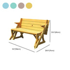 Modular Garden Bench in Weatherproof Wood: Seating, Table, or Trellis Arch Dimensions
