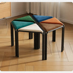 Modular Geometric Conference Desk Set with Cable Ports and Chairs