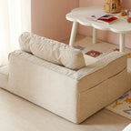 Modular Kids Corner Sofa in Textured Corduroy for Reading Nooks