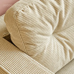 Modular Kids Corner Sofa in Textured Corduroy for Reading Nooks