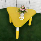 Modular Kids Writing Desk with Adjustable Height – Wood Top & Colorful Base