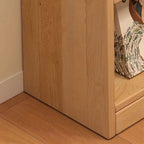 Modular Natural Pine Bookshelf – Modern Open Shelving Organizer