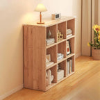 Modular Natural Pine Bookshelf – Modern Open Shelving Organizer