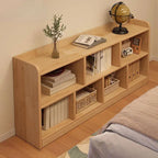 Modular Natural Pine Bookshelf – Modern Open Shelving Organizer