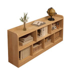 Modular Natural Pine Bookshelf – Modern Open Shelving Organizer