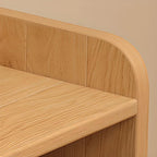 Modular Natural Pine Bookshelf – Modern Open Shelving Organizer