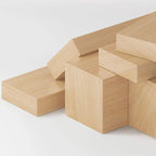 Modular Natural Pine Bookshelf – Modern Open Shelving Organizer