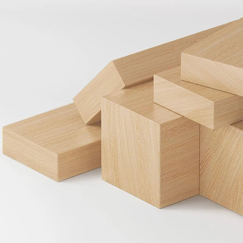 Modular Natural Pine Bookshelf – Modern Open Shelving Organizer