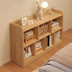 Modular Natural Pine Bookshelf – Modern Open Shelving Organizer