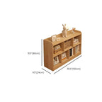 Modular Natural Pine Bookshelf – Modern Open Shelving Organizer Dimensions