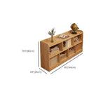 Modular Natural Pine Bookshelf – Modern Open Shelving Organizer Dimensions