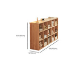 Modular Natural Pine Bookshelf – Modern Open Shelving Organizer Dimensions
