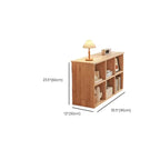 Modular Natural Pine Bookshelf – Modern Open Shelving Organizer Dimensions