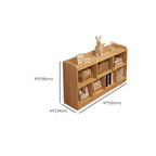 Modular Natural Pine Bookshelf – Modern Open Shelving Organizer Dimensions