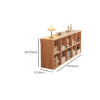 Modular Natural Pine Bookshelf – Modern Open Shelving Organizer Dimensions