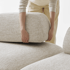 Modular Pebble Sofa with Movable Backs for Flexible Living Spaces