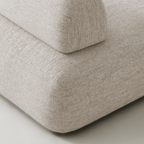 Modular Pebble Sofa with Movable Backs for Flexible Living Spaces