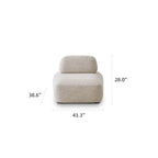 Modular Pebble Sofa with Movable Backs for Flexible Living Spaces Dimensions