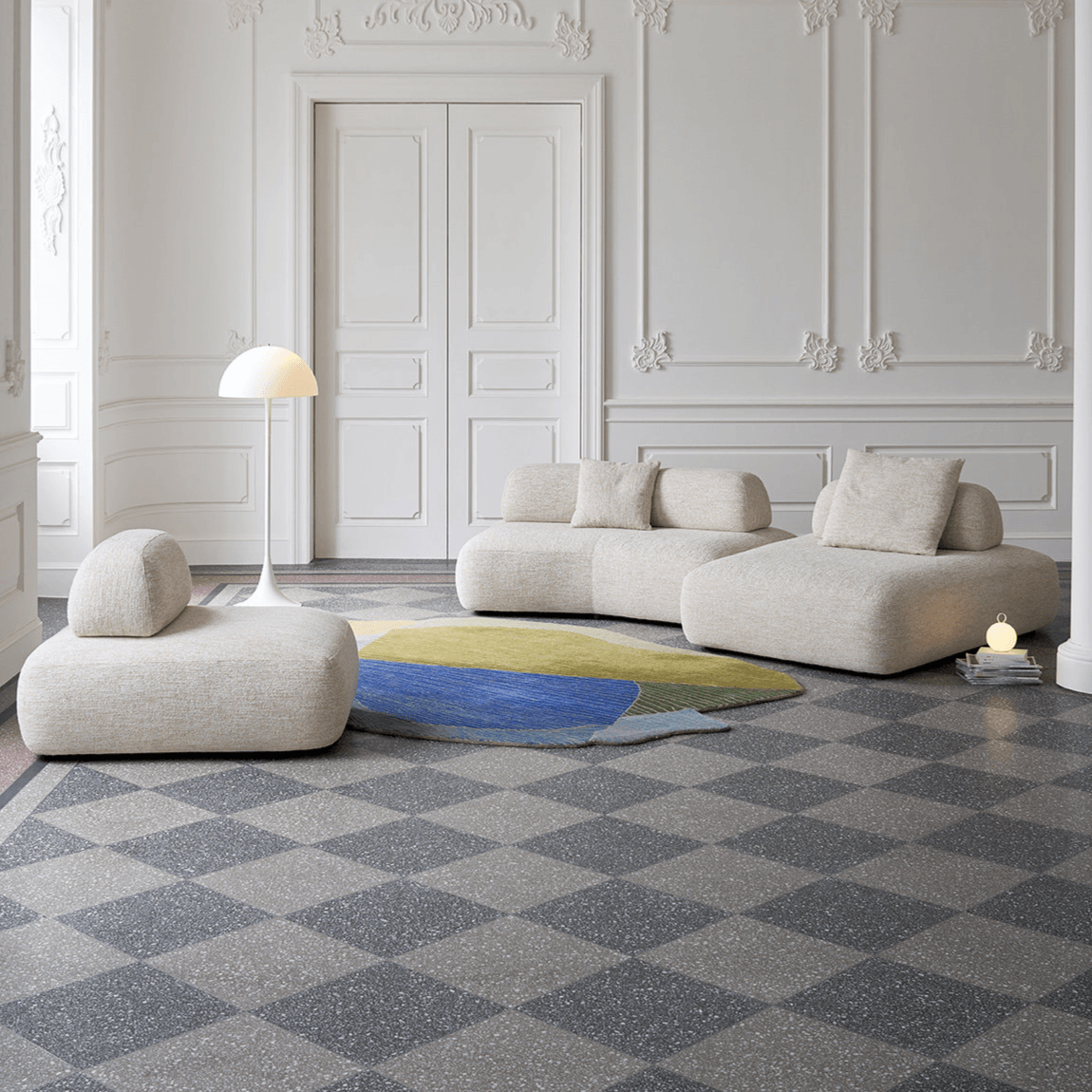 Modular Pebble Sofa with Movable Backs for Flexible Living Spaces Main Product Image Main image