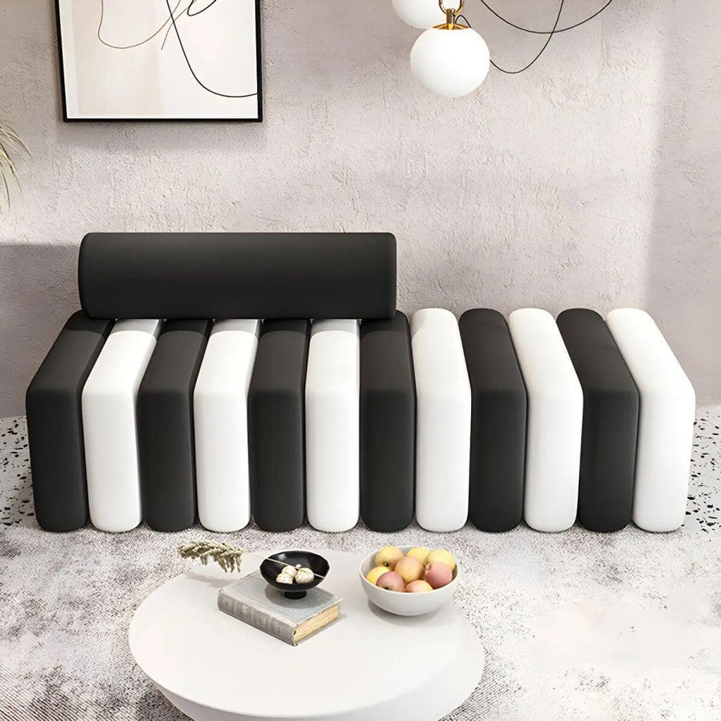 Modular Velvet Armless Sofa – Modern Solid & Patchwork Design