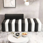 Modular Velvet Armless Sofa – Modern Solid & Patchwork Design