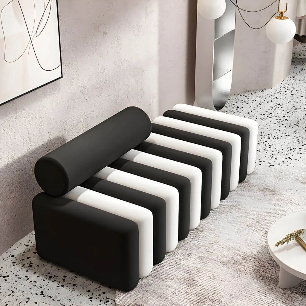 Modular Velvet Armless Sofa – Modern Solid & Patchwork Design