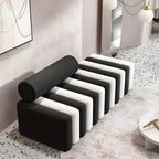 Modular Velvet Armless Sofa – Modern Solid & Patchwork Design