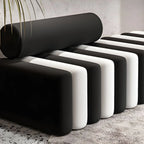 Modular Velvet Armless Sofa – Modern Solid & Patchwork Design