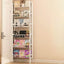 Modular White Metal Bookshelf – Modern Vertical Shelving System