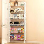 Modular White Metal Bookshelf – Modern Vertical Shelving System