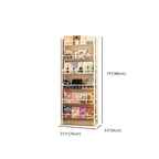 Modular White Metal Bookshelf – Modern Vertical Shelving System Dimensions
