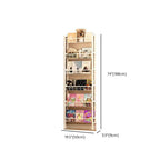 Modular White Metal Bookshelf – Modern Vertical Shelving System Dimensions