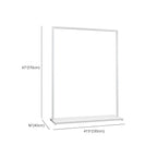 Modular White Metal Hall Tree with Open Shelving & Coat Hooks Dimensions
