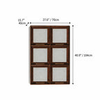 Mother of Pearl Inlay Walnut Modular Bookcase and Display Cabinet