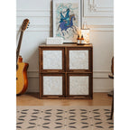Mother of Pearl Inlay Walnut Modular Bookcase and Display Cabinet Main Product Image